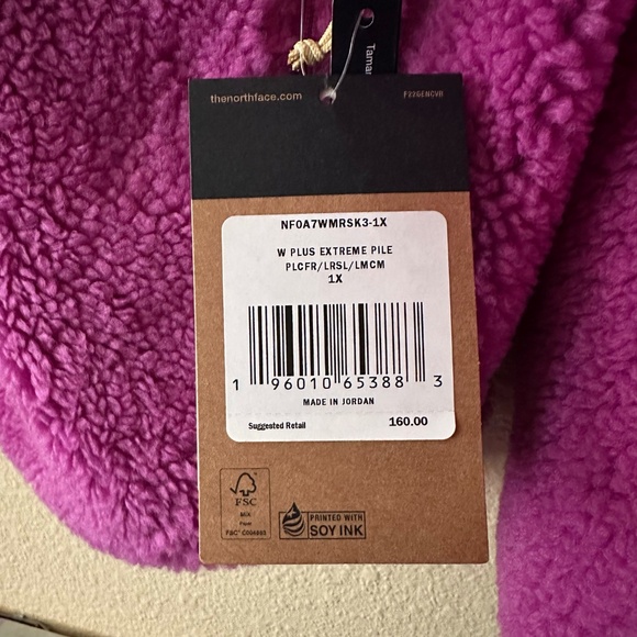 NWT The North Face 1XL Extreme Pile Full Zip Fleece Jacket - Picture 5 of 6